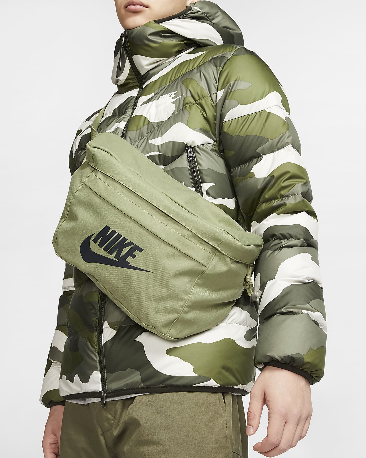 nike tech hip pack olive