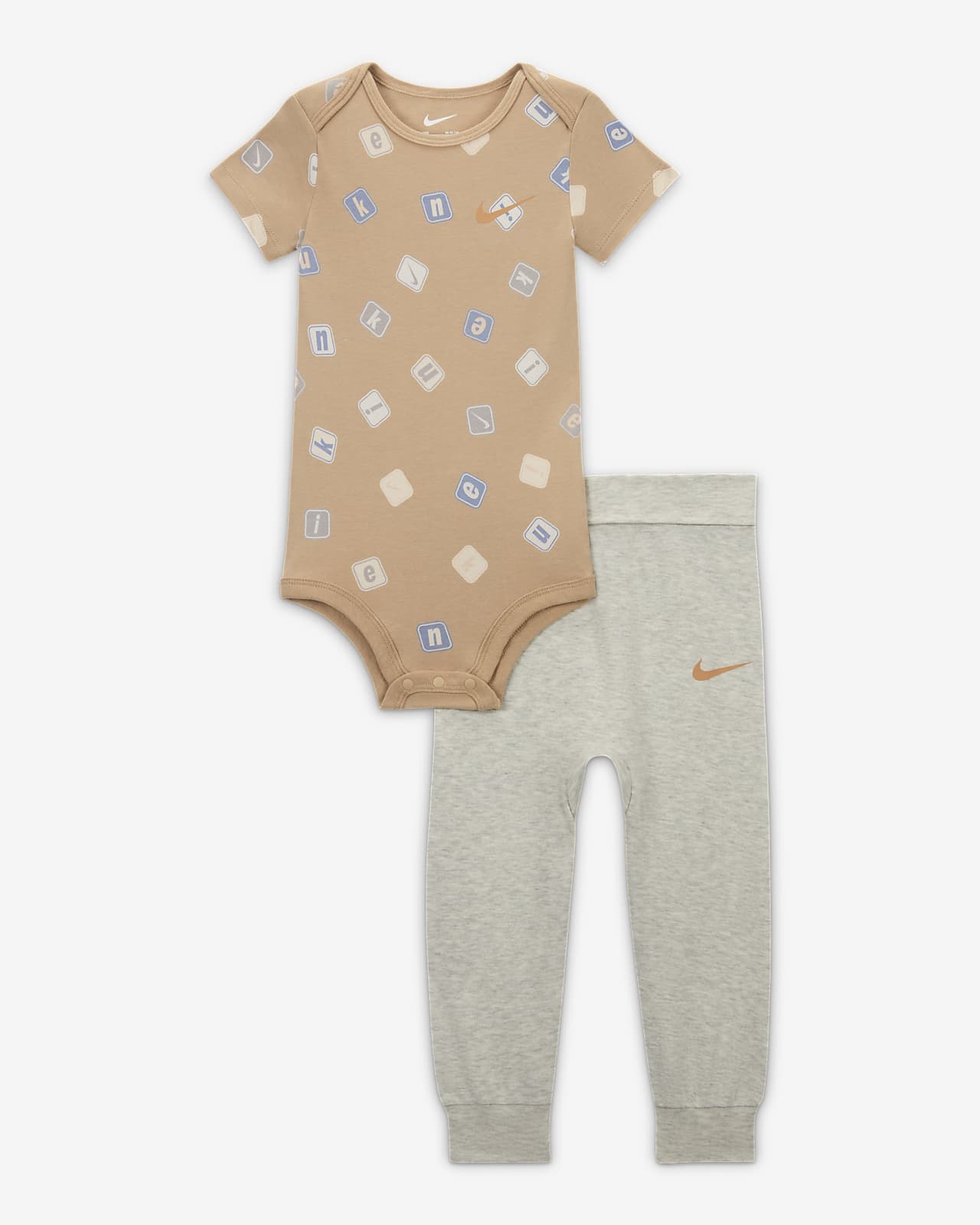 Nike Baby (12-24M) 2-Piece Printed Bodysuit Set