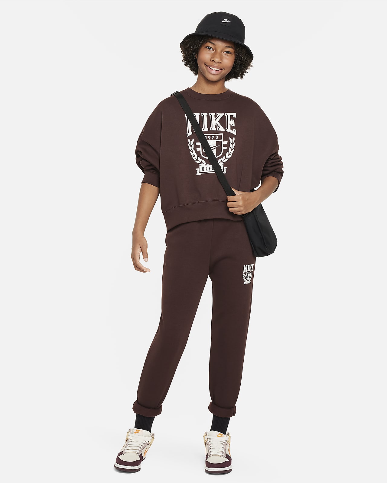 Nike Sportswear Sudadera de ch ndal de cuello redondo y tejido