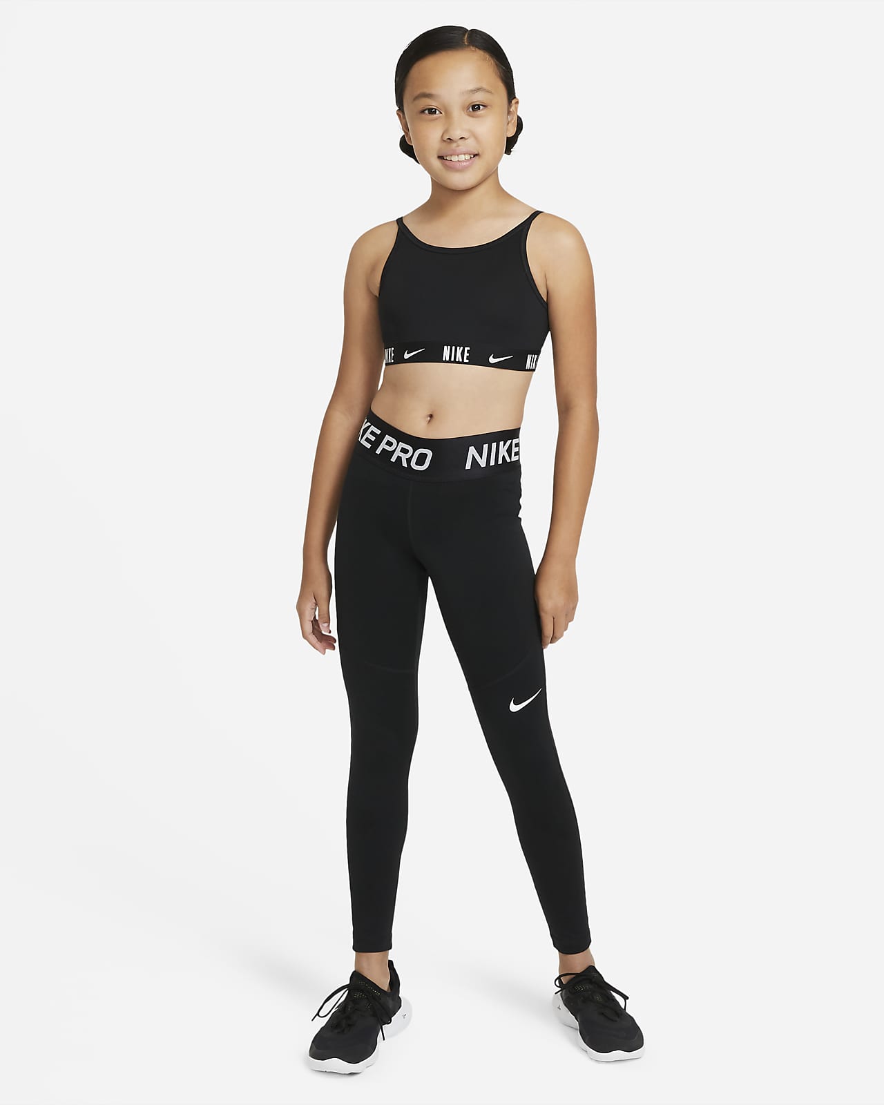 nike pro leggings and sports bra