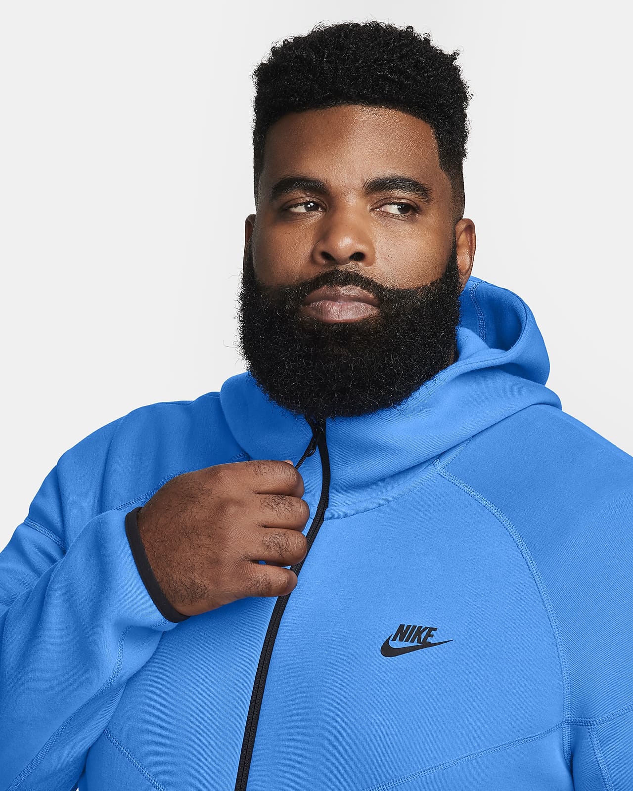 Nike Sportswear Tech Fleece Windrunner Men's Full-Zip Hoodie, Black/Black,  X-Small : : Clothing, Shoes & Accessories