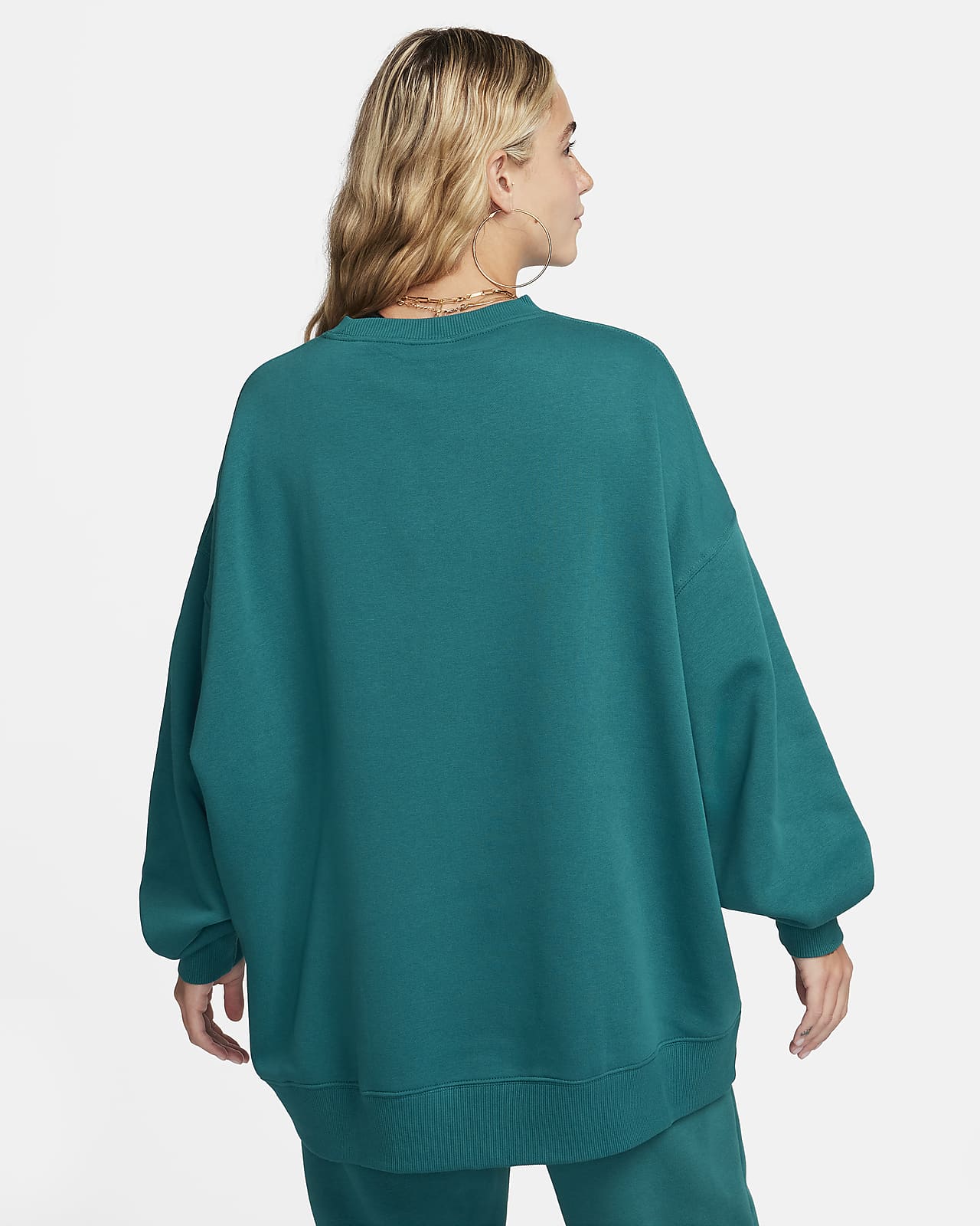Nike Women's Sportswear Heritage Fleece Sweatshirt, Coral, X-Small