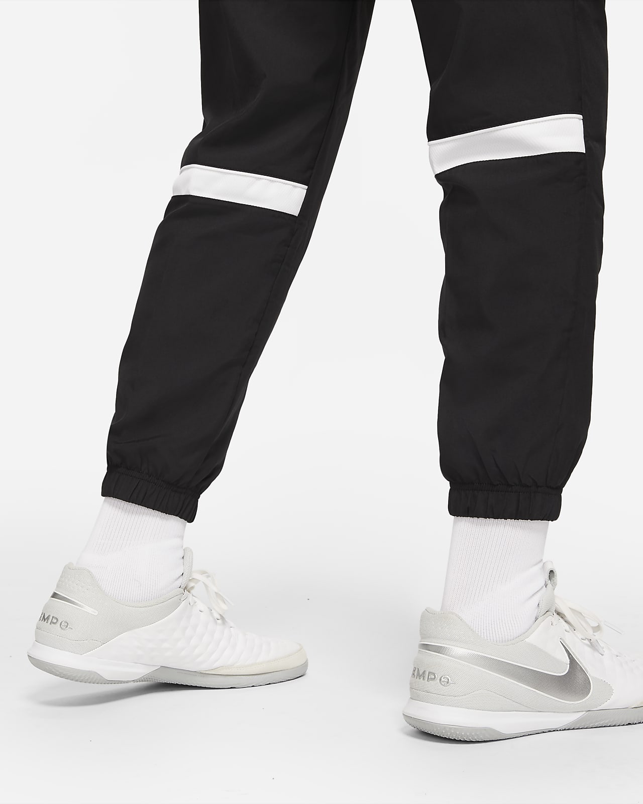 black and white nike track pants