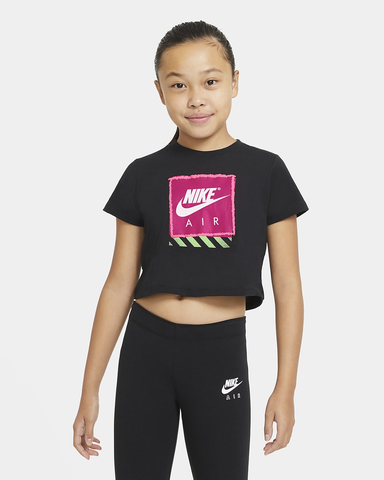 Nike Air Older Kids' (Girls') Cropped T 