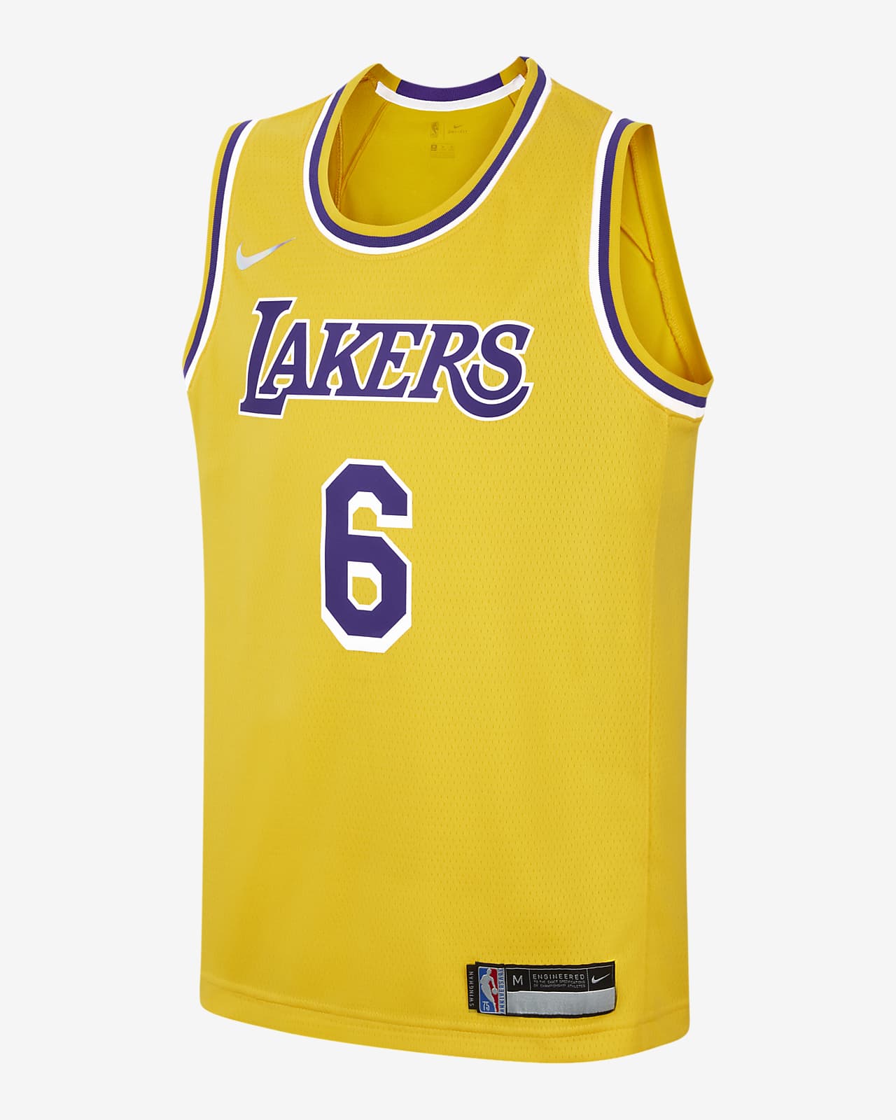 Los Angeles Lakers Diamond Icon Edition Older Kids' Nike NBA Swingman ...