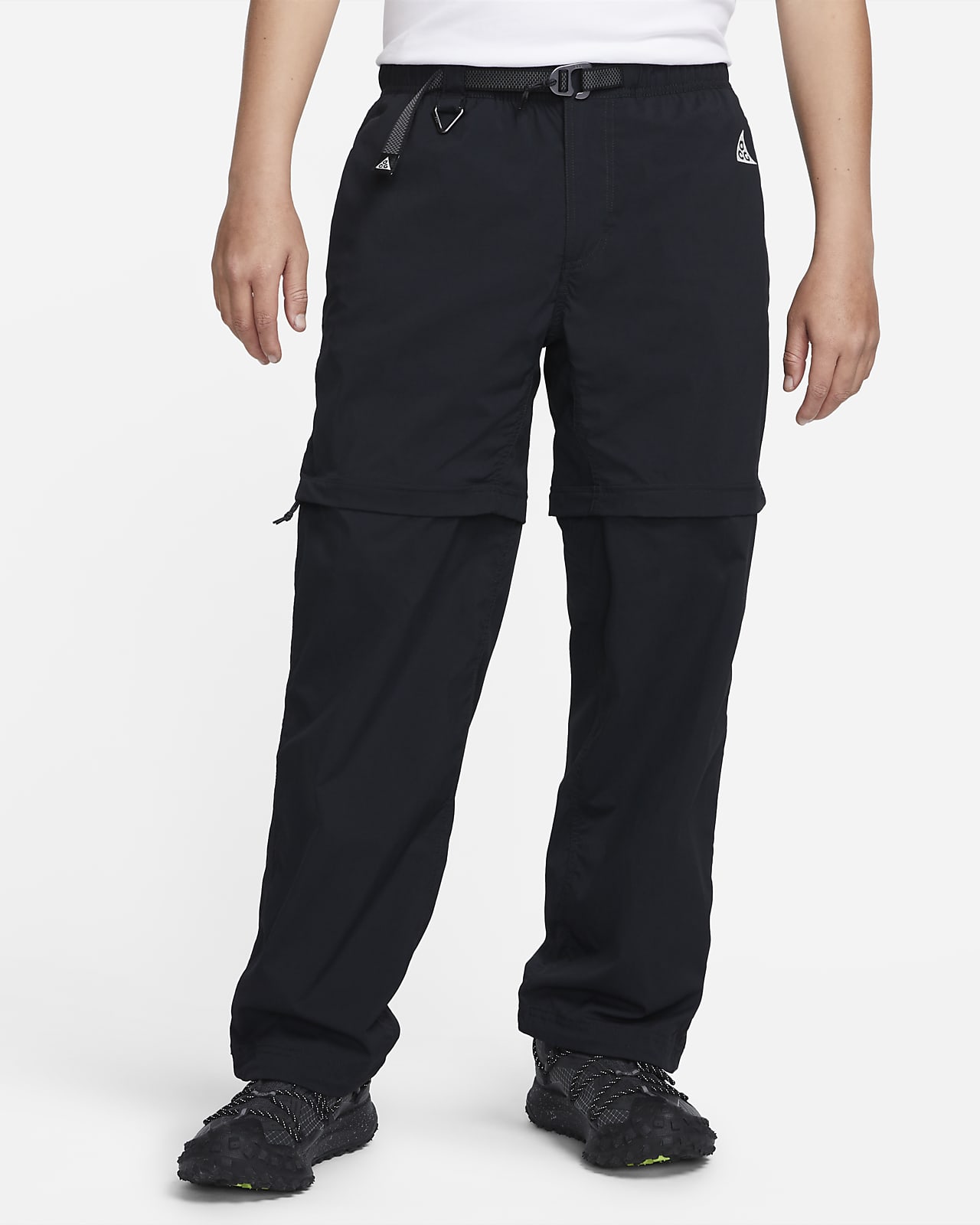 Moncler Grenoble Zip Off Cargo Pants Military Green at CareOfCarl.com