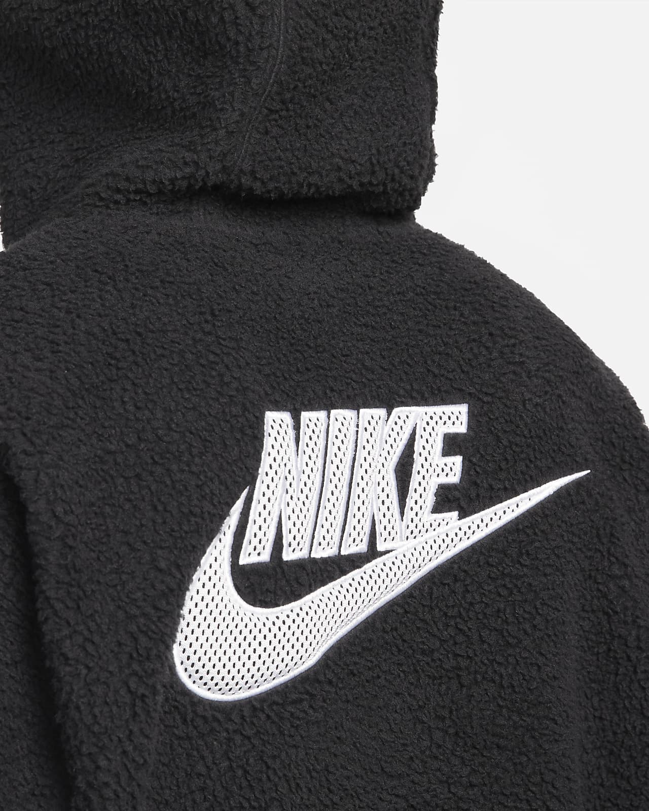 nike black and white pullover hoodie