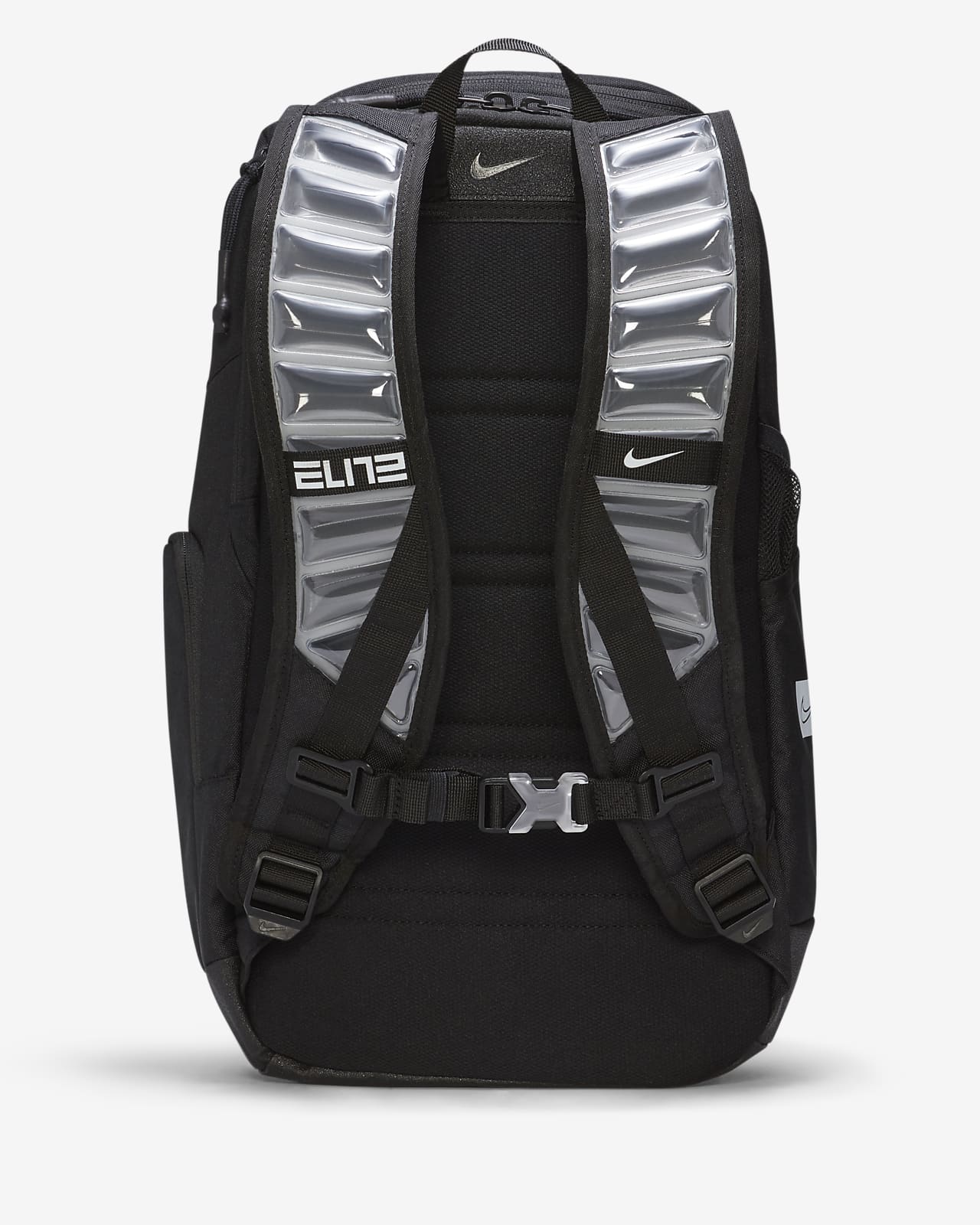 nike elite backpack white and black