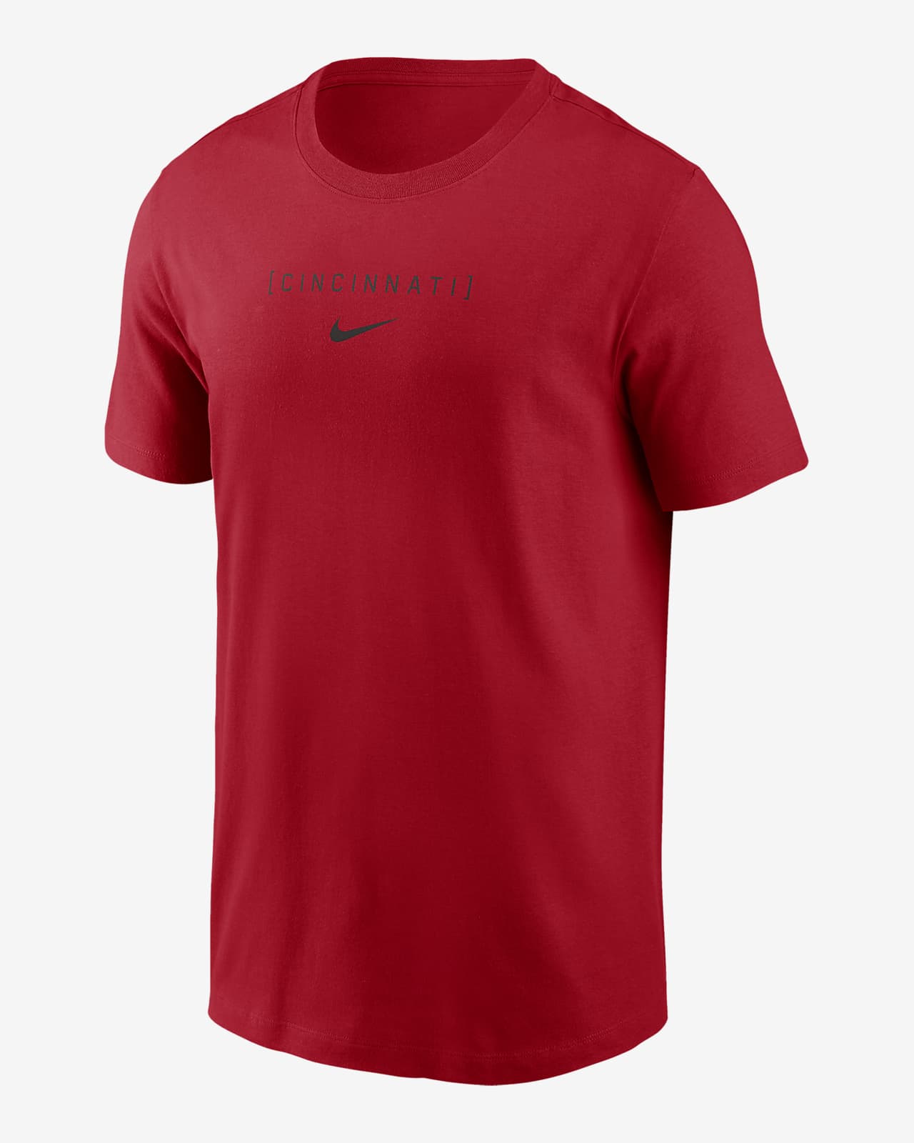 Cincinnati Reds Large Logo Back Stack Men's Nike MLB T-Shirt