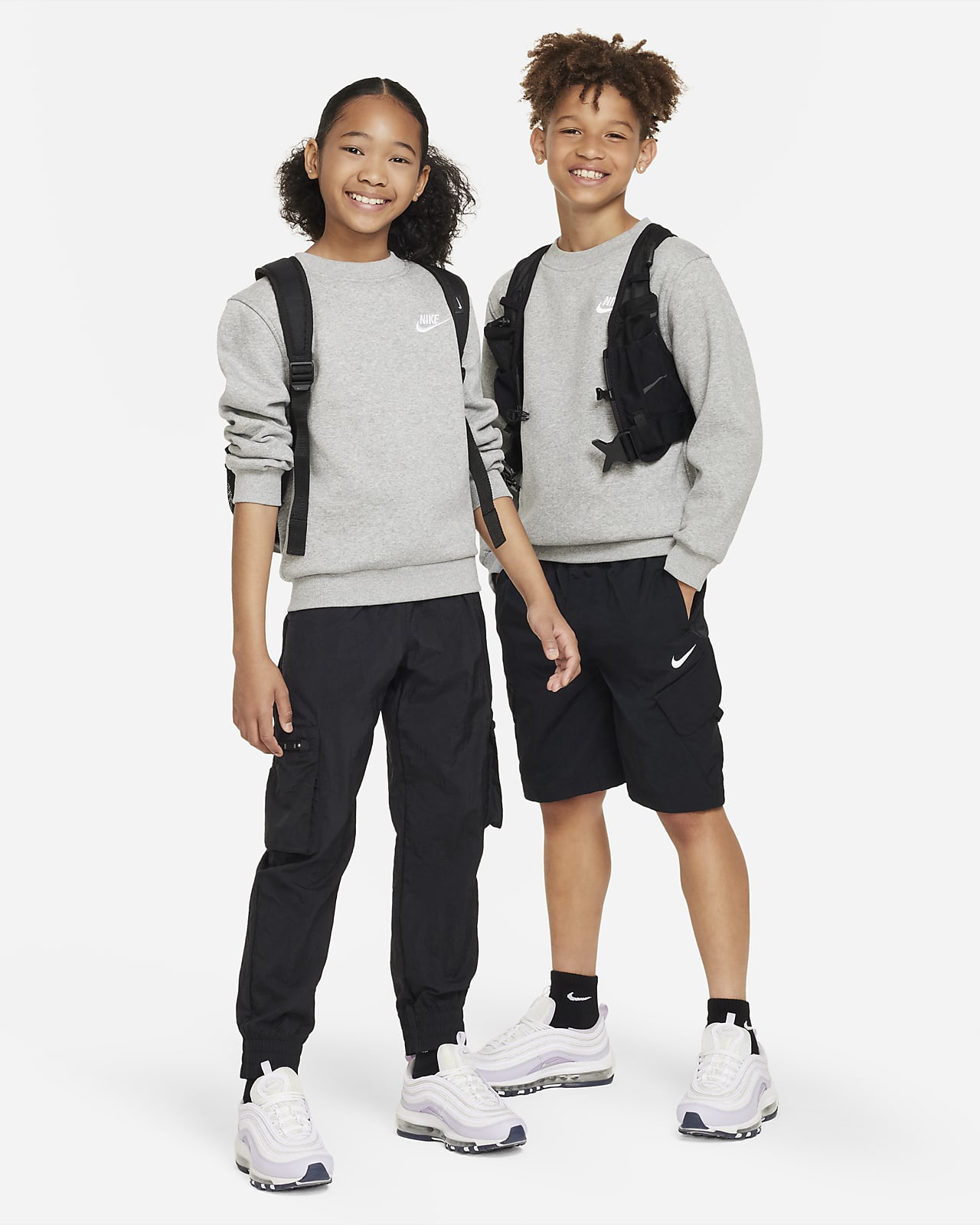 Sweatshirt. Sportswear Big Kids\' Fleece Club Nike