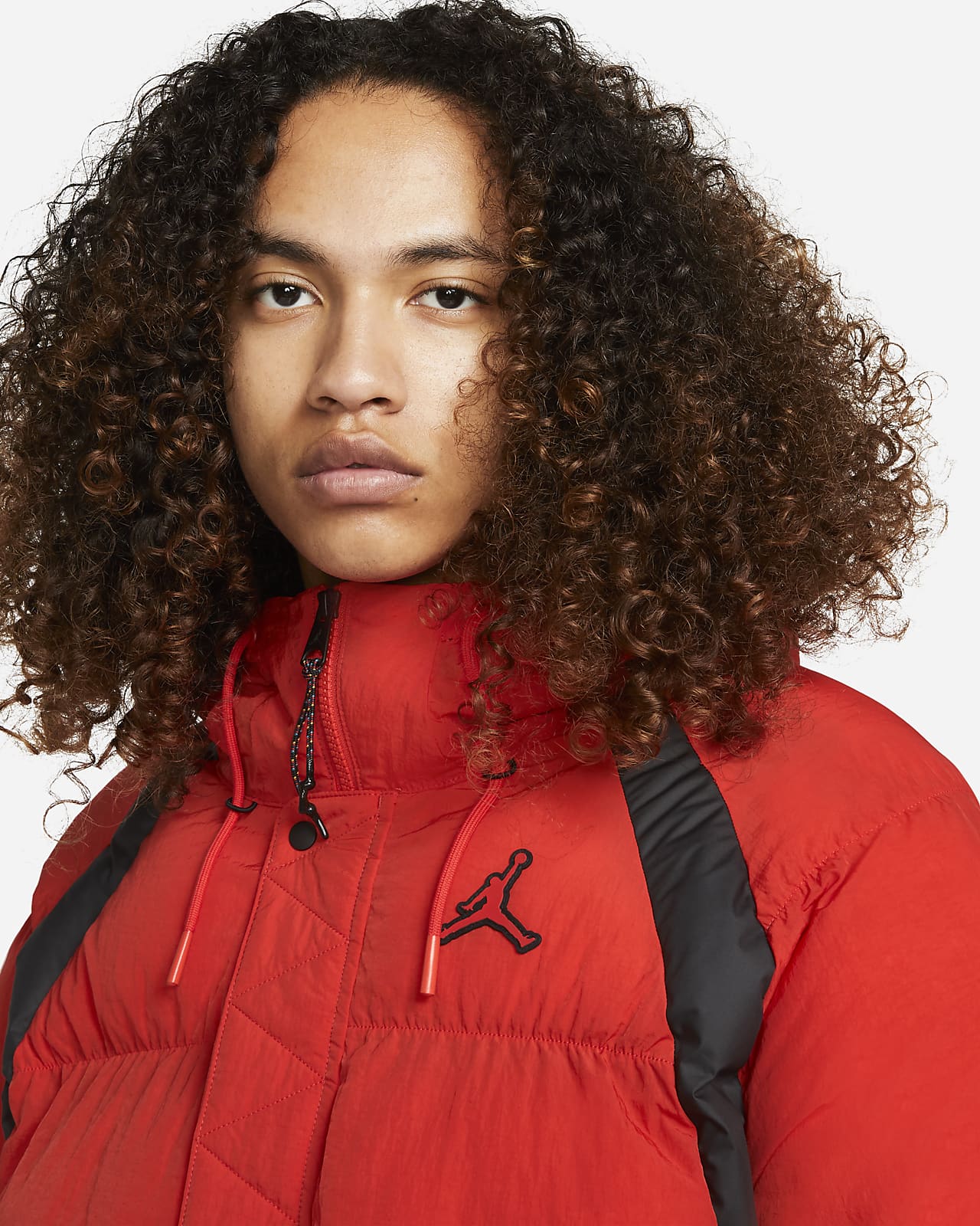 red jordan puffer jacket