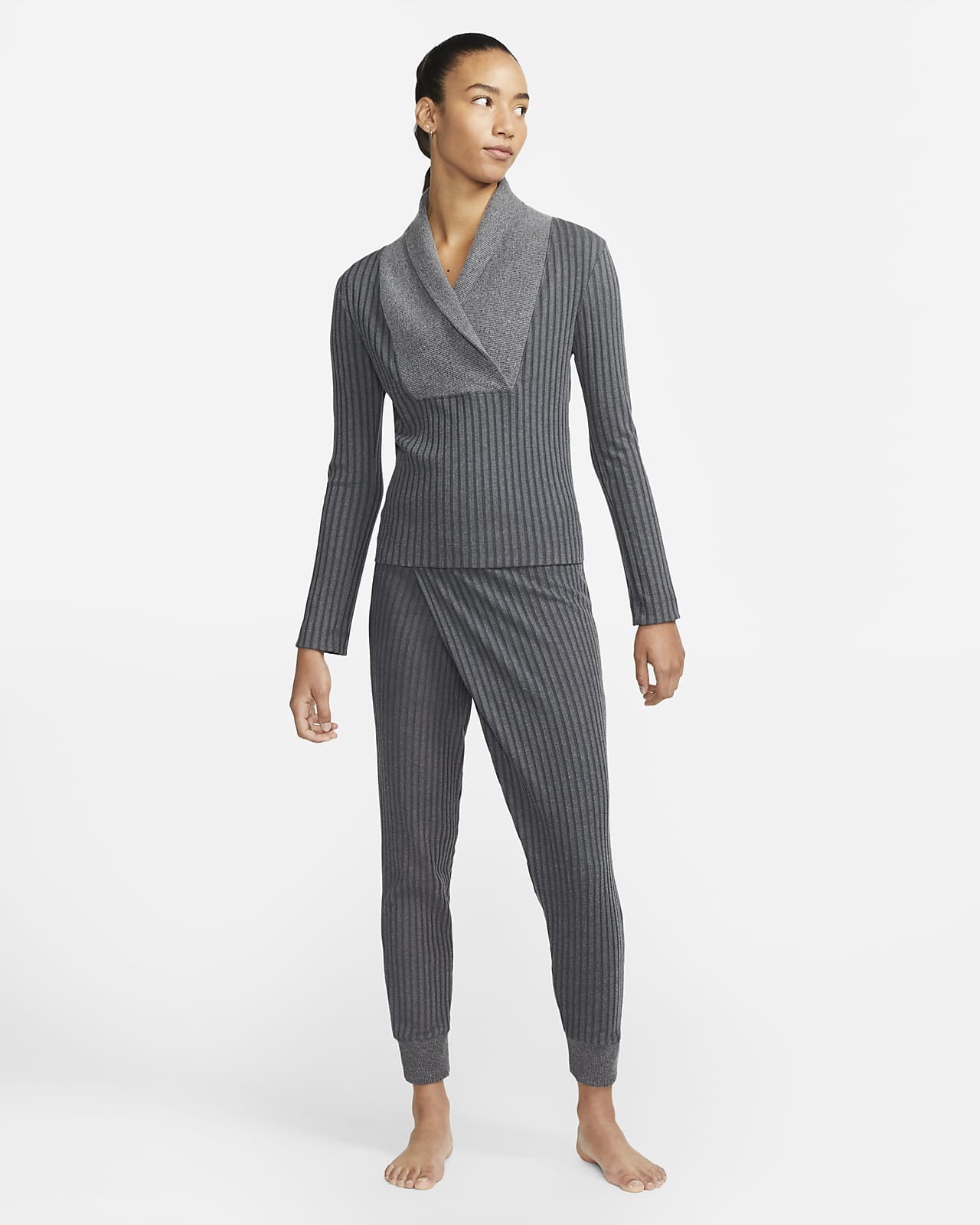 Pants de tela rib para mujer Nike Yoga Luxe. Nike.com