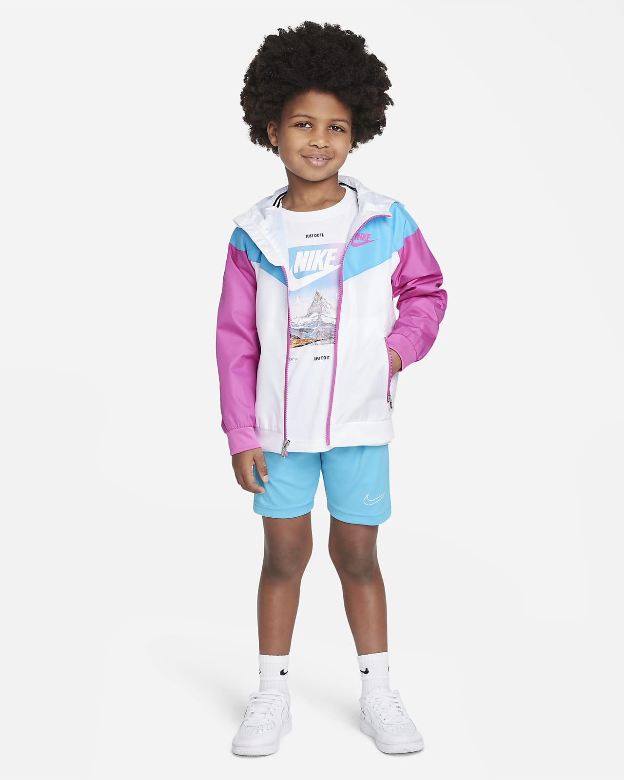 Nike Sportswear Windrunner Younger Kids' Full-Zip Jacket. Nike LU