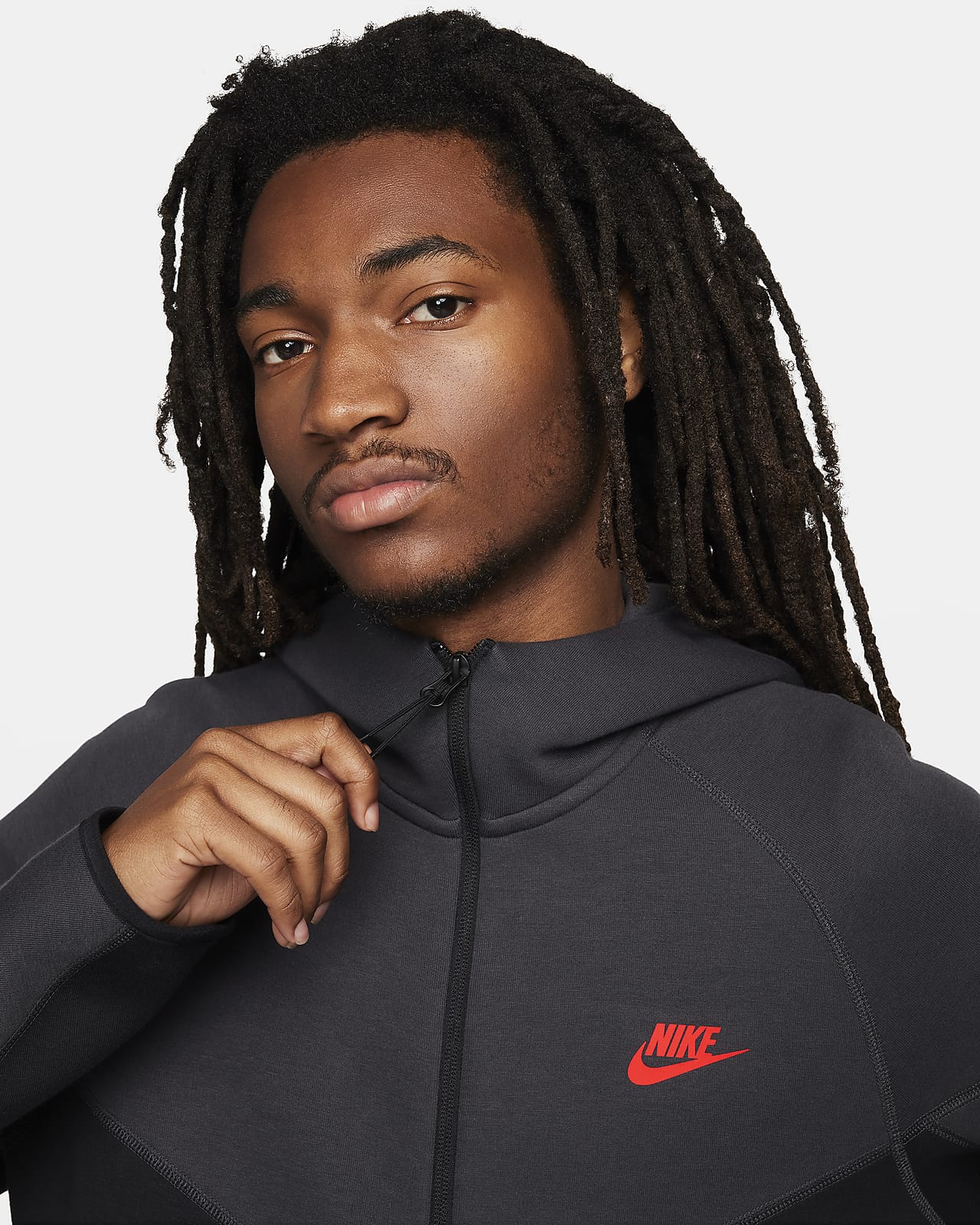 Hoodie com fecho completo Nike Sportswear Tech Fleece Windrunner para homem