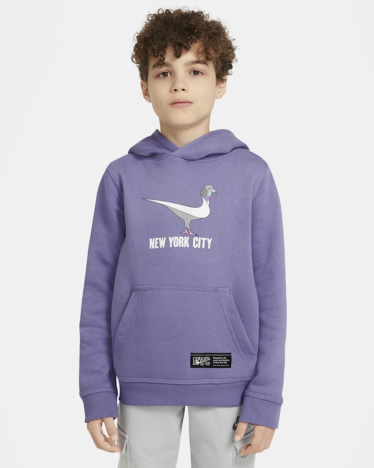 nike youth club fleece hoodie