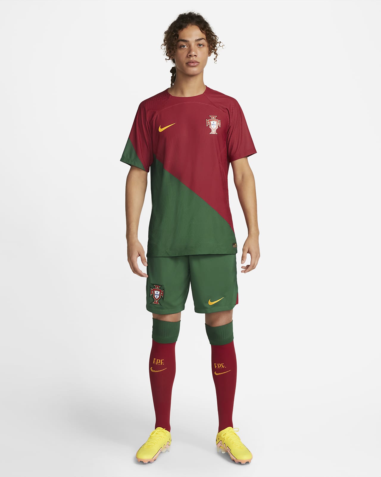 Portugal Flag Number Pattern Football Game Fleece-lined Sweatshirt