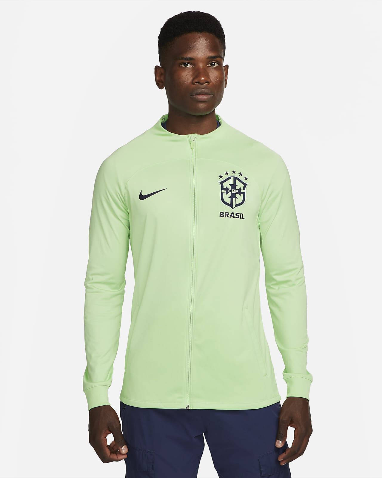 heerlijkheid Herziening dikte Brazil Strike Men's Nike Dri-FIT Knit Soccer Track Jacket. Nike.com