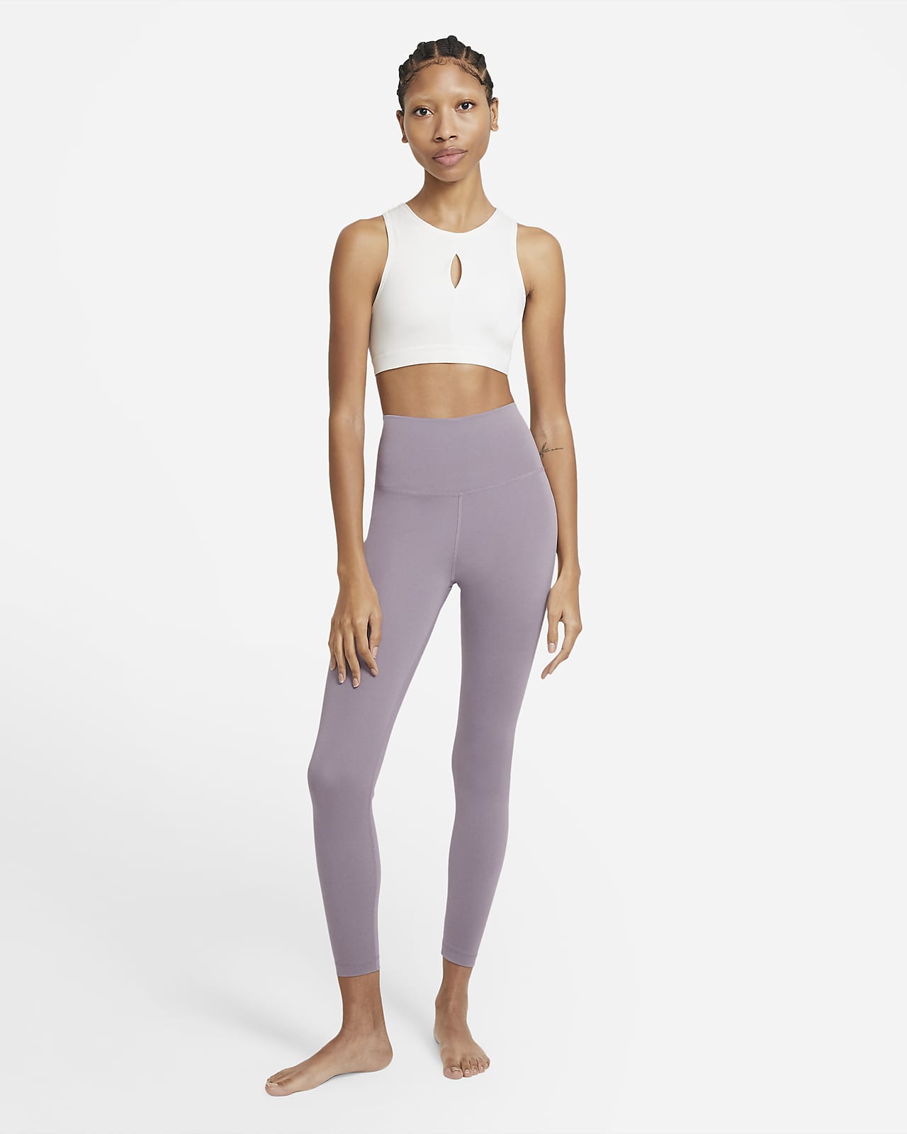 nike yoga wrap cropped leggings
