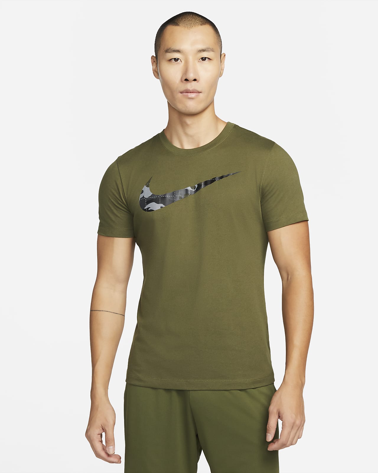 Buy Nike Men's Dri-FIT Yoga Training T-Shirt Black in KSA -SSS