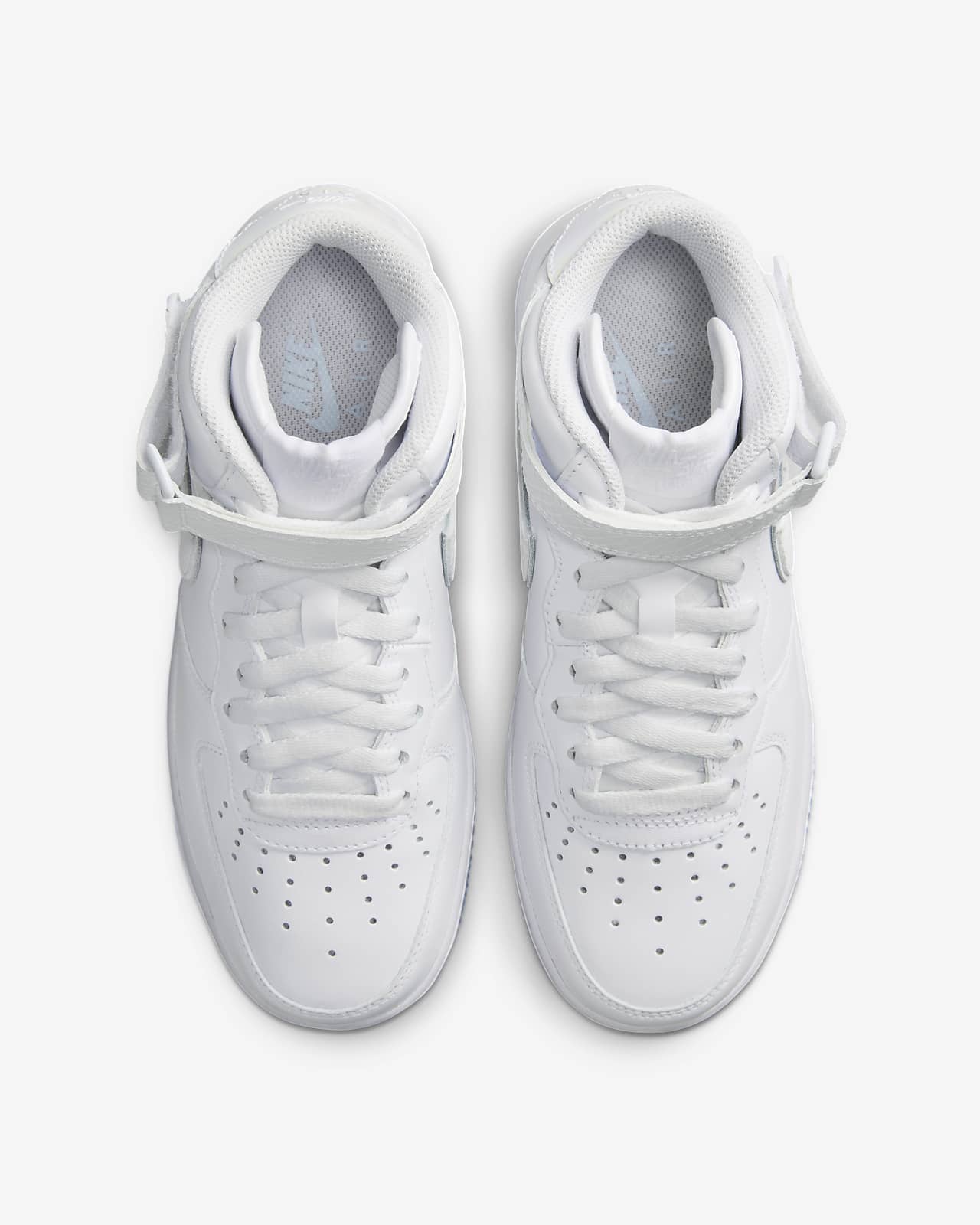 Nike Women's Air Force 1 Mid Shoes in White, Size: 7.5 | FN4274-100