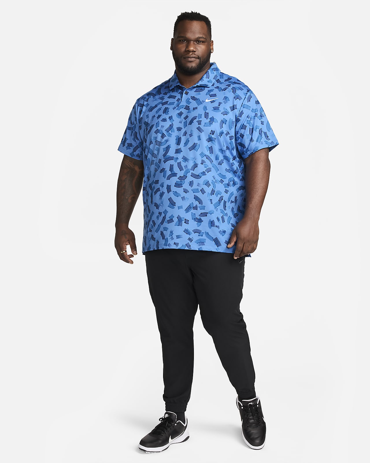 nike golf polo blue