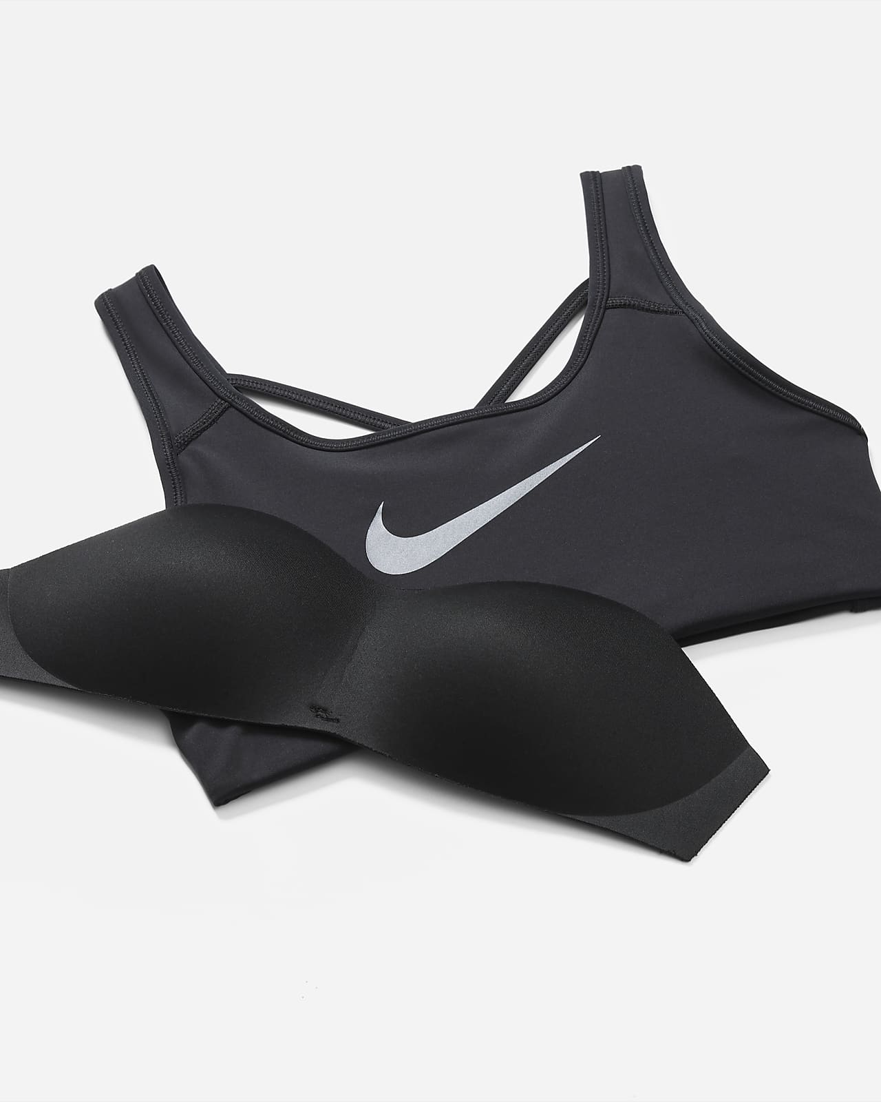 Nike公式 ナイキ Dri Fit スウッシュ アイコン クラッシュ ウィメンズ ミディアムサポート ワンピース パッド ストラッピー スポーツブラ オンラインストア 通販サイト