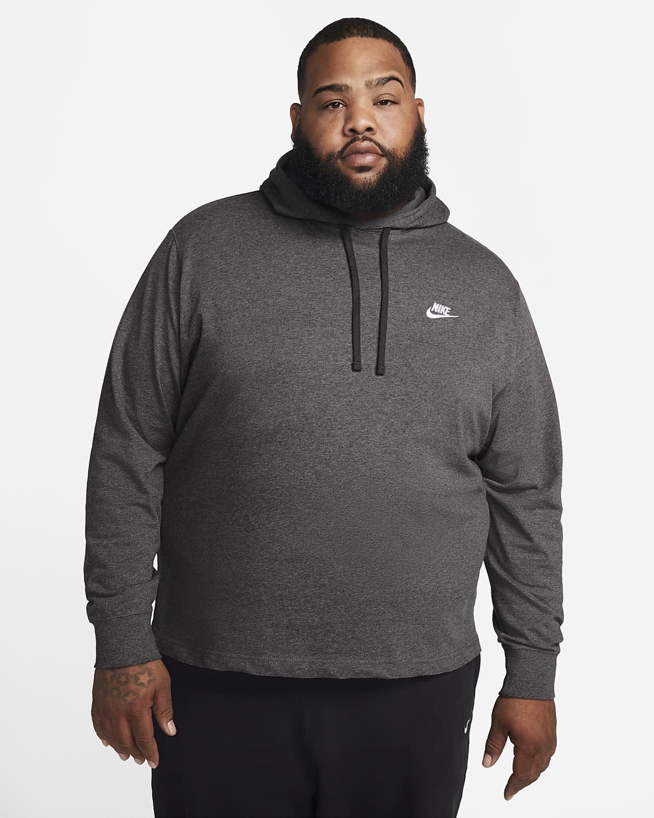 New Nike Mens Sportswear Club Fleece Pullover Hoodie Hooded Sweatshirt  Black SML
