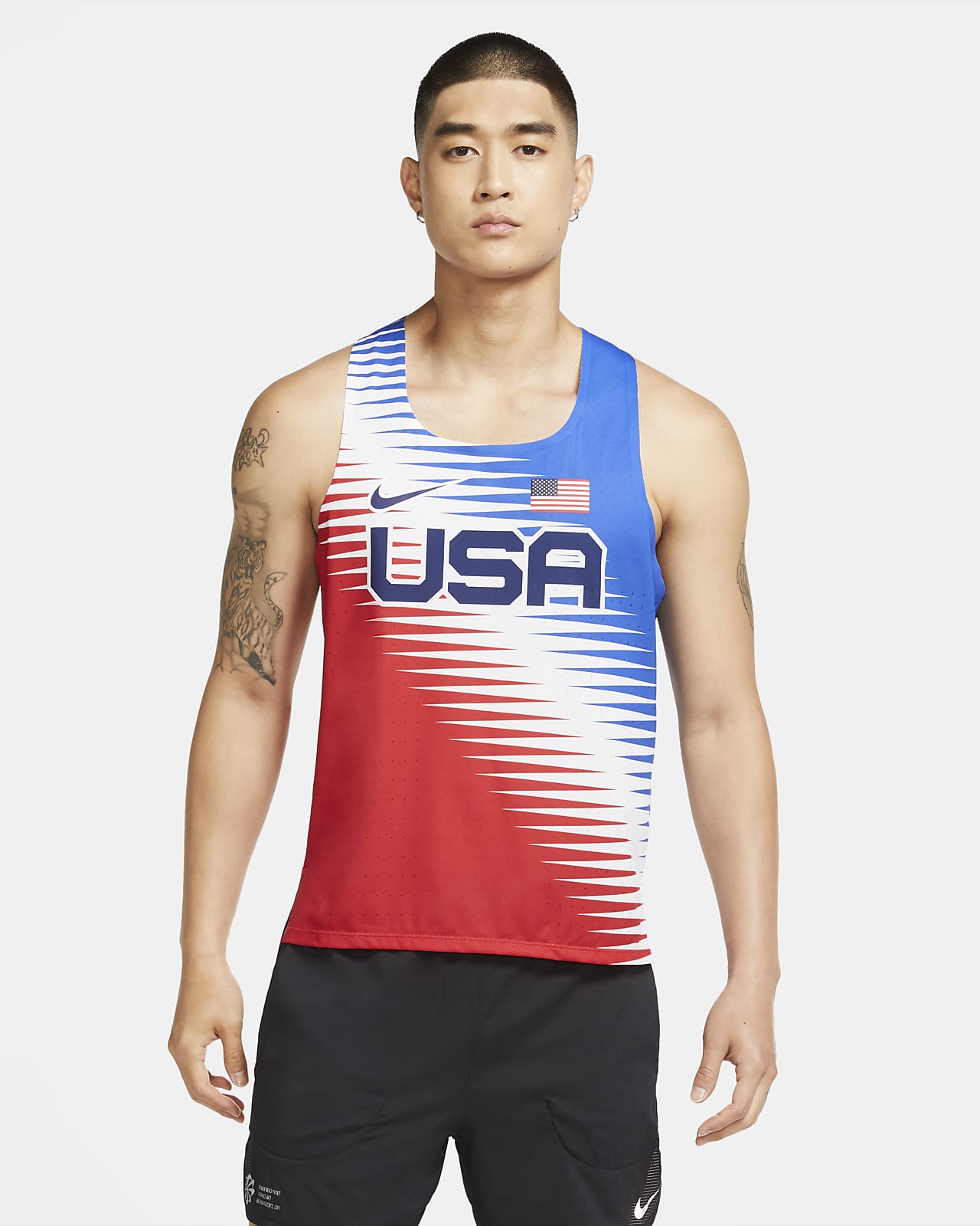 Nike Dri-FIT ADV Team USA AeroSwift Hardloopsinglet voor heren. Nike NL