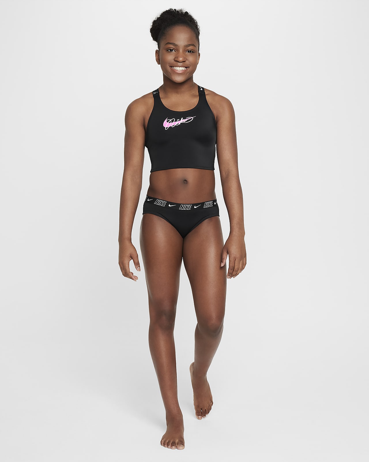 Nike Swim Older Kids' (Girls') Cross-Back Midkini Set. Nike LU