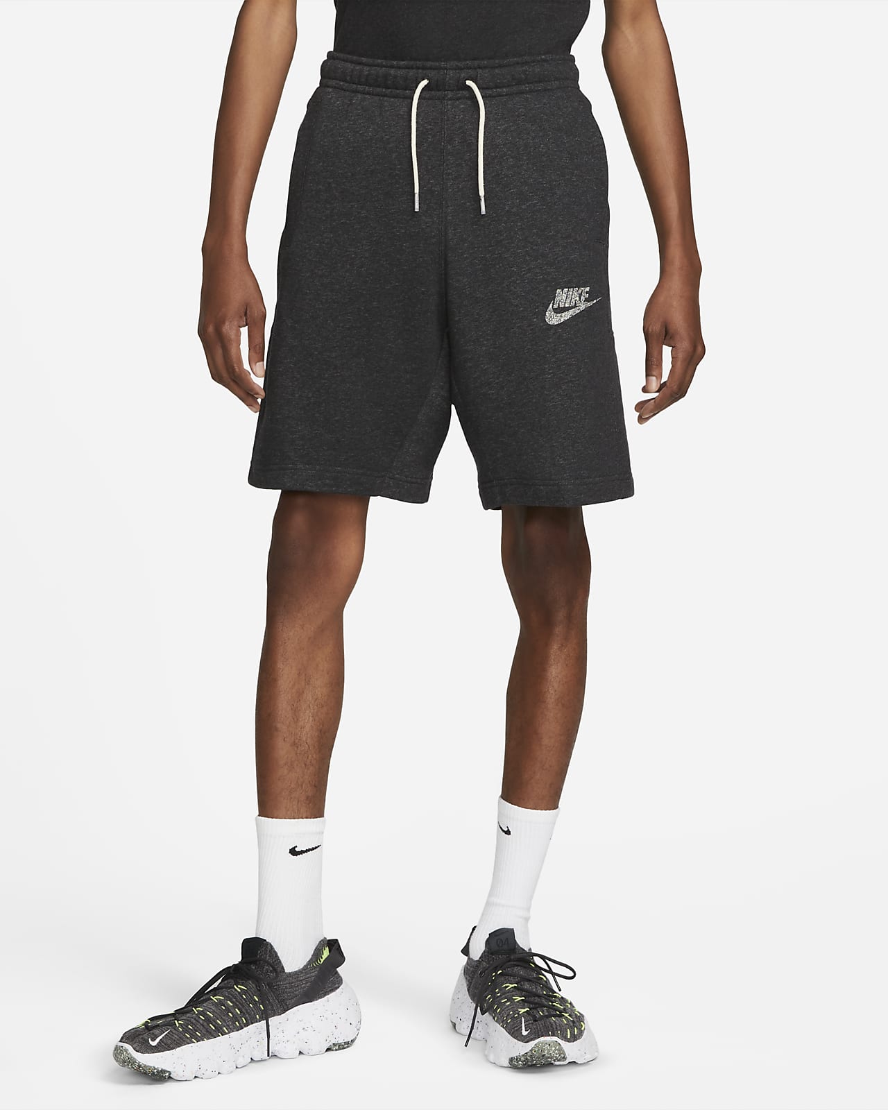 mens nike fleece shorts