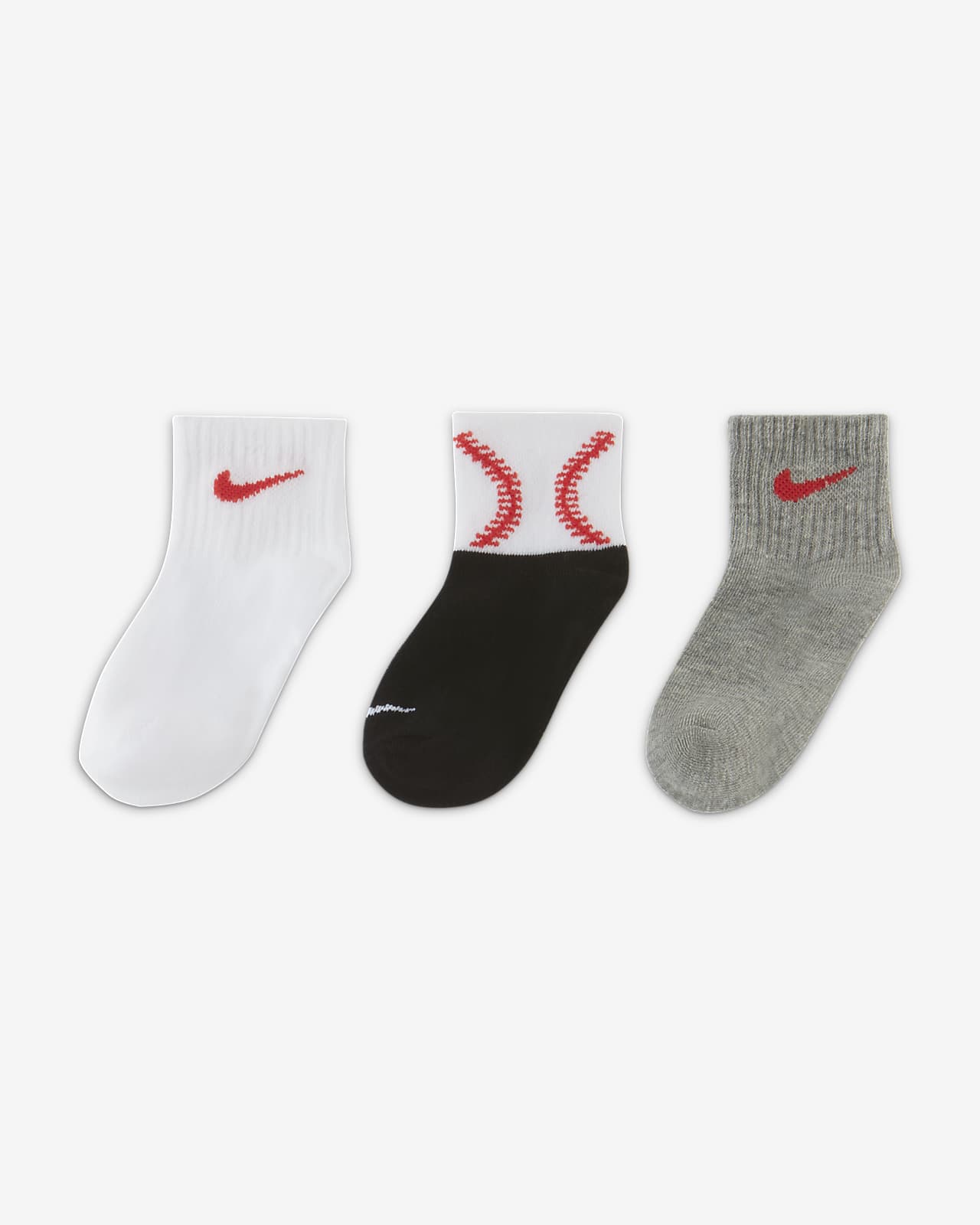 Nike Little Kids' Gripper Ankle Socks (3 Pairs). Nike.com