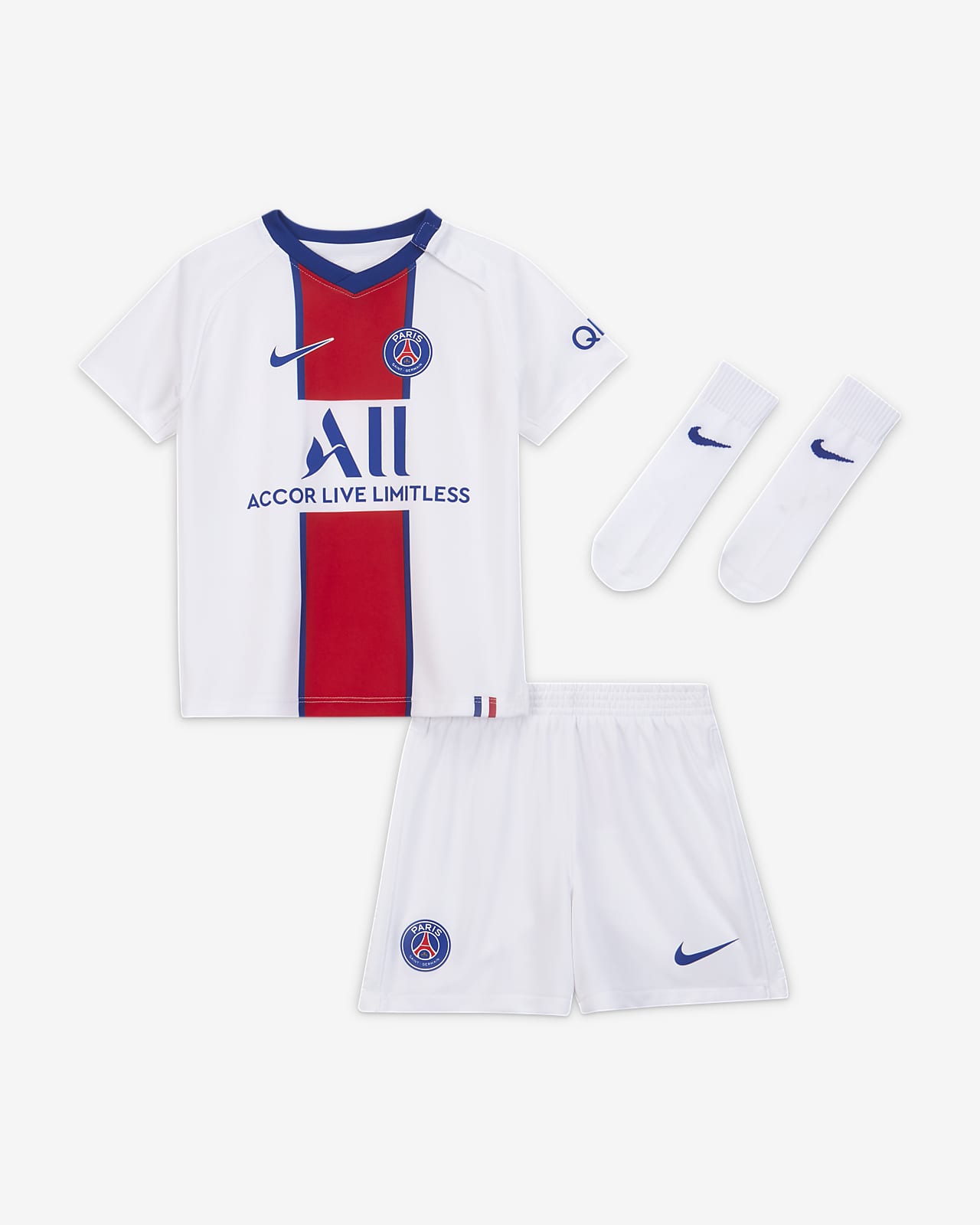 Divisa da calcio Paris Saint-Germain 2020/21 per neonati/bimbi piccoli - Away