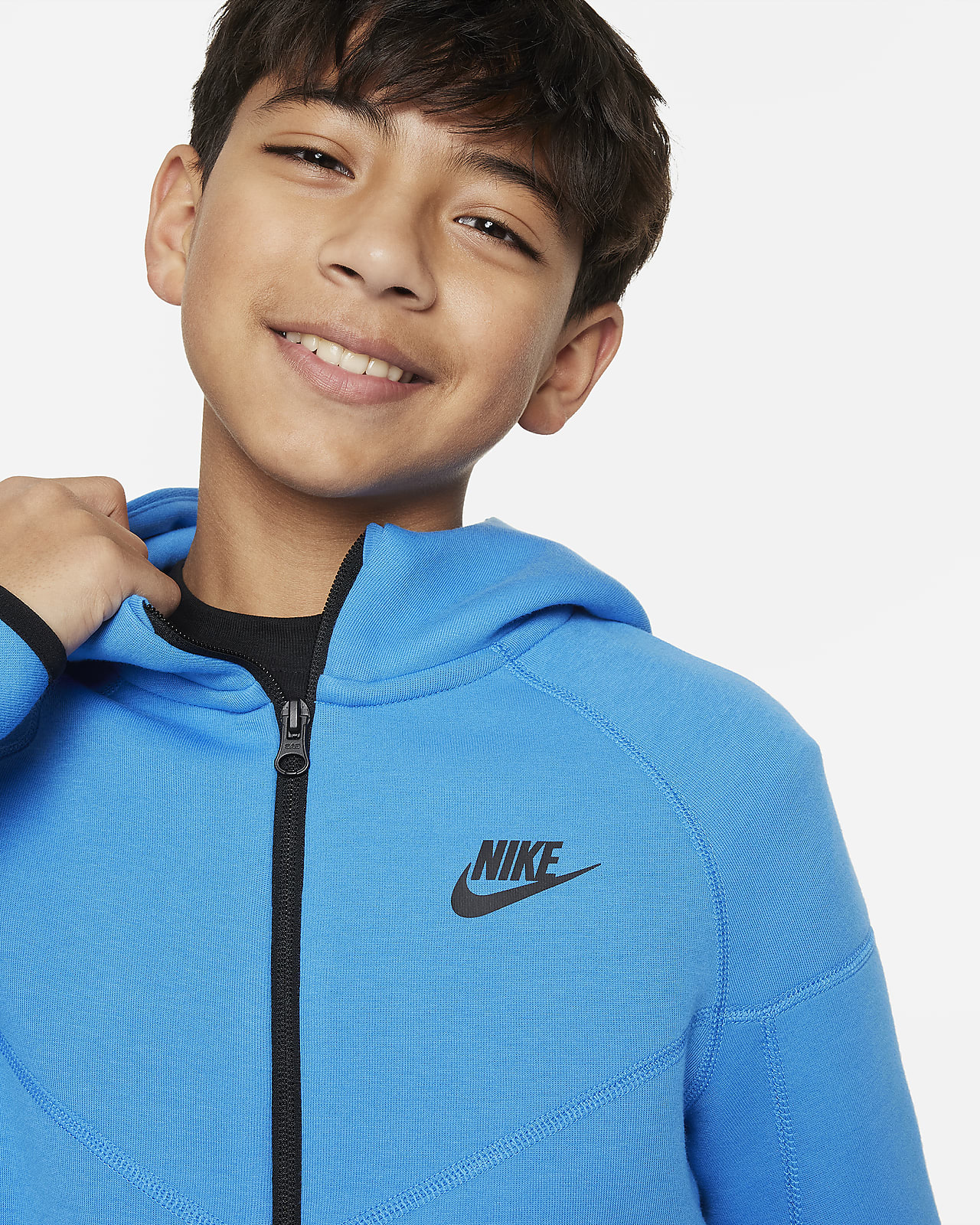 Boys blue nike clearance jacket