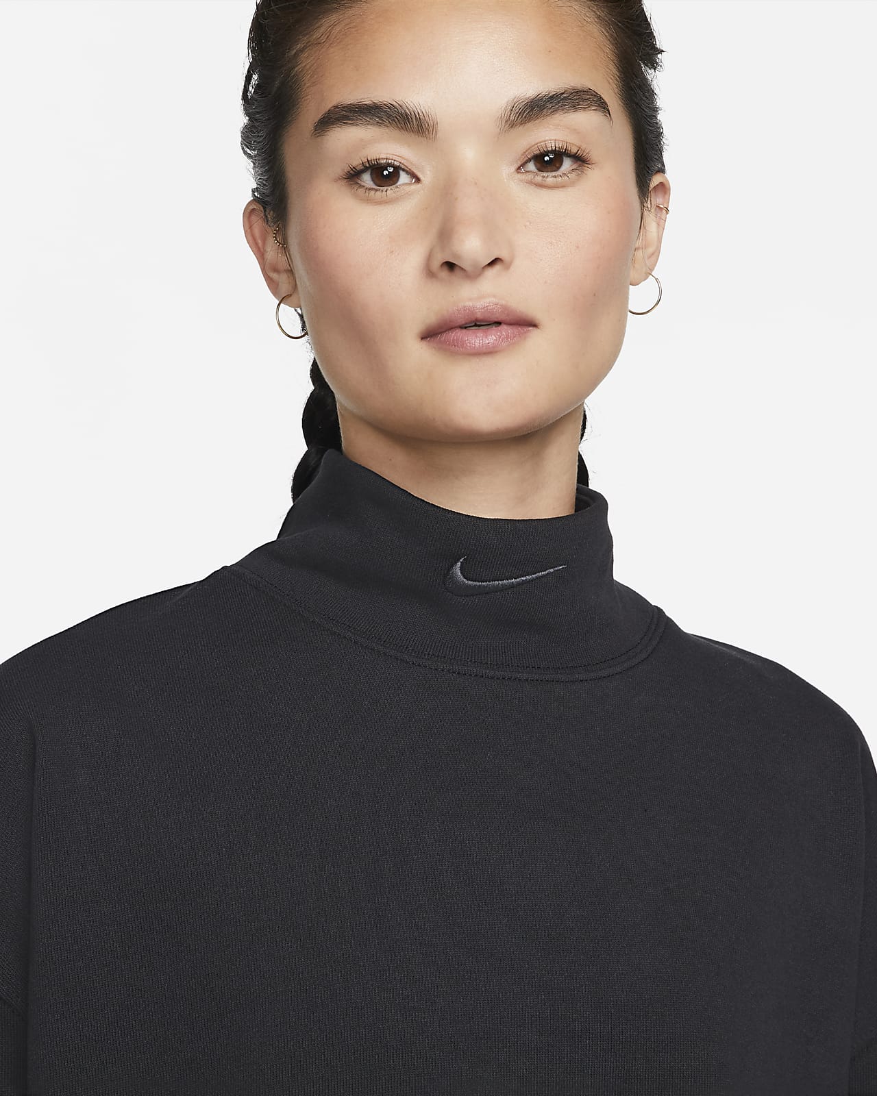 nike black turtleneck