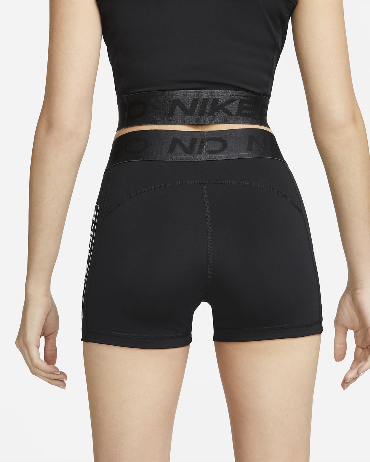 Nike Pro Womens Mid Rise 8cm Approx Graphic Shorts Nike Ca 3299