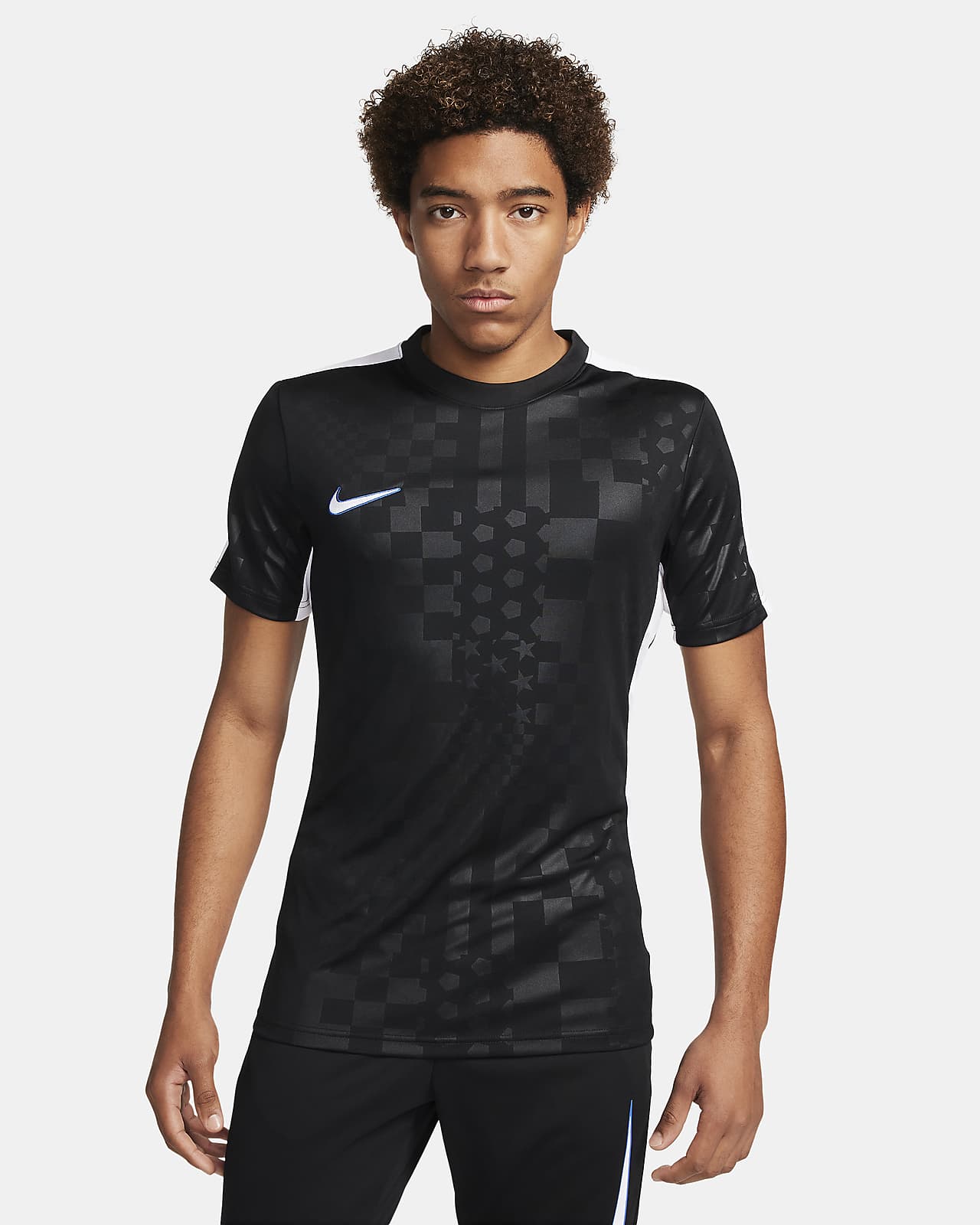 Top. Men\'s Academy Nike Dri-FIT Soccer Short-Sleeve