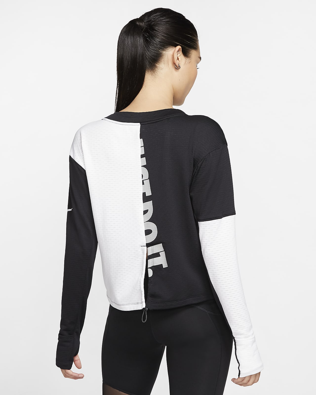 nike therma running top