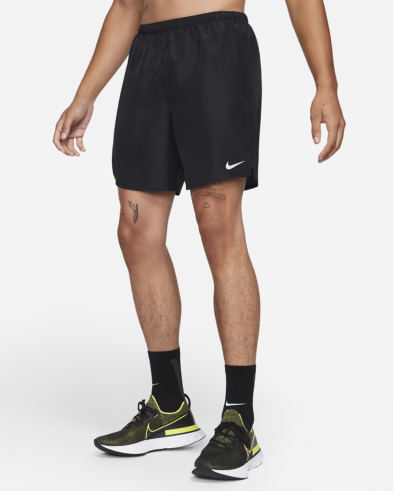 Calções de running forrados com slip de 18 cm Nike Challenger para homem