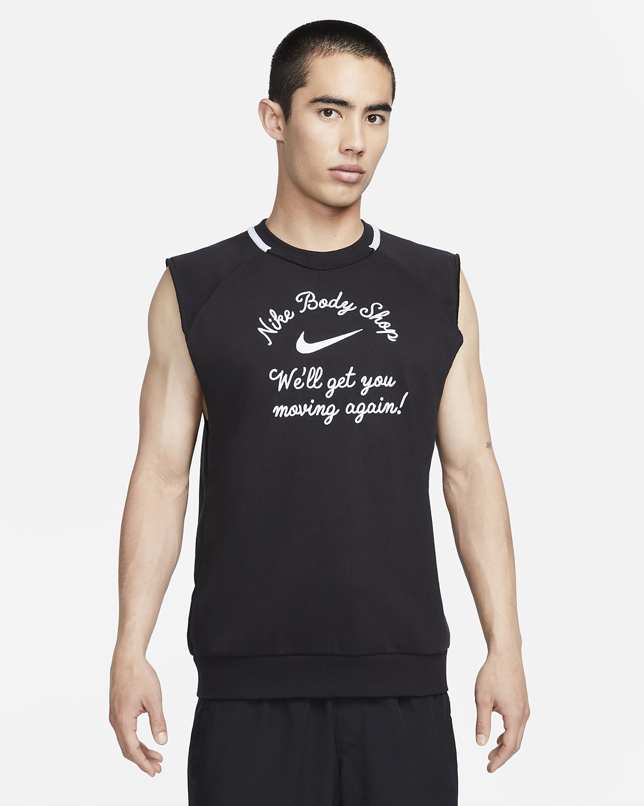 Nike Dri-FIT Men's Sleeveless Fleece Fitness Top. Nike CA