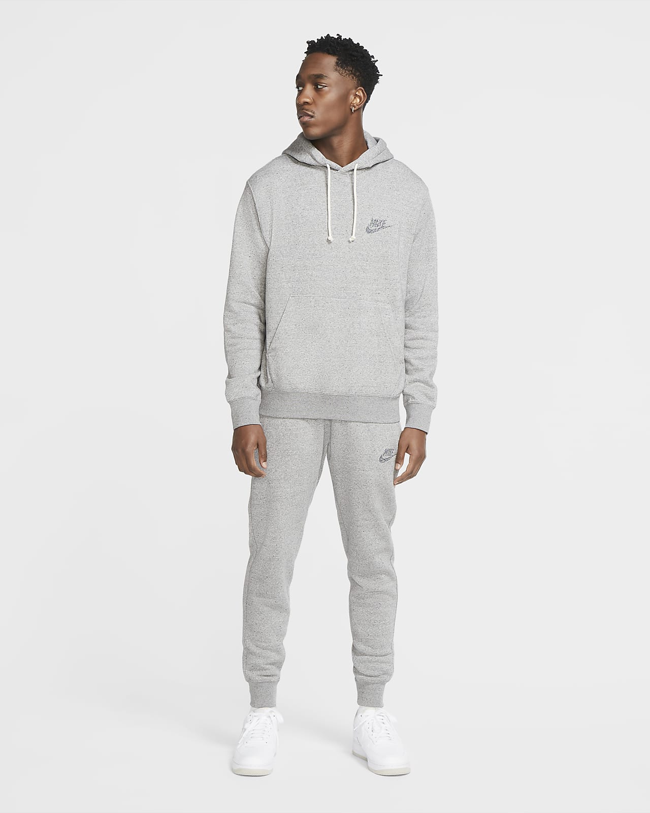nike sportswear hoodie grey