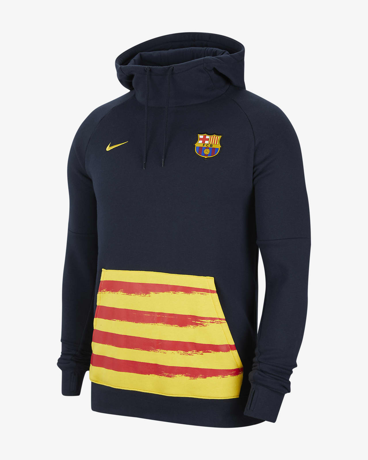 Fc barcelona fleece hoodie sale