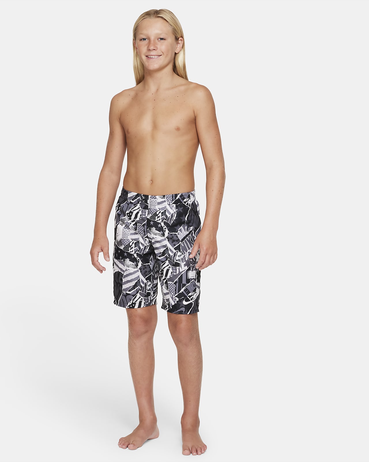 Shorts de voleibol con entrepierna de 20 cm para niños talla grande Nike  Americana. Nike.com
