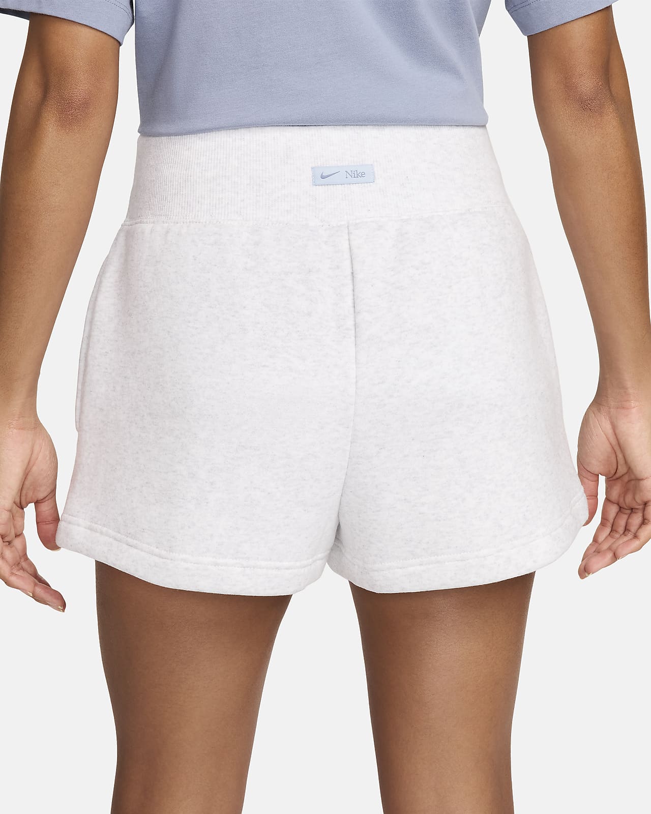 Nike Sportswear Phoenix Fleece Women's Loose High-Waisted 2 Logo Shorts.