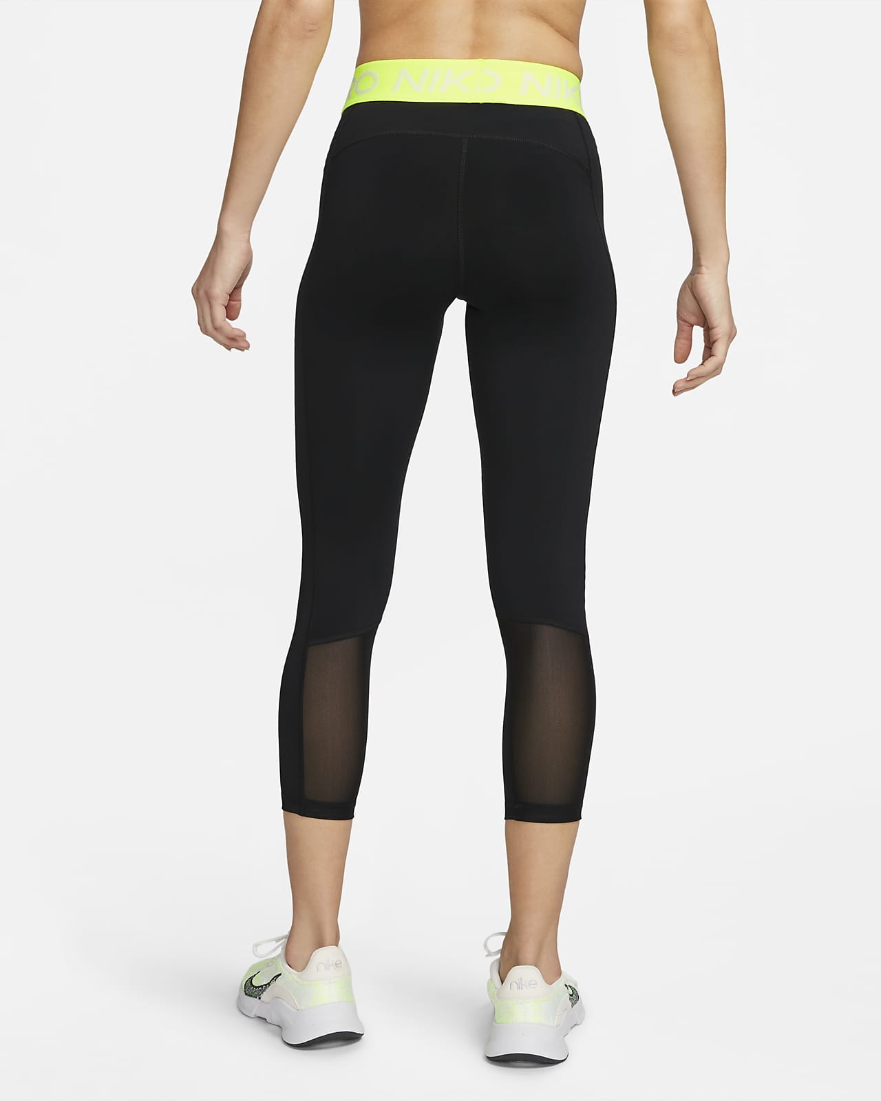 Leggings paneles malla cropped de tiro medio para mujer Nike Pro 365. Nike.com