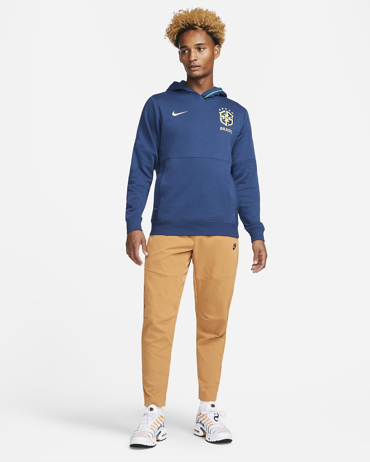 Brazil Travel Sudadera con de tejido Fleece de fútbol - Hombre. Nike ES