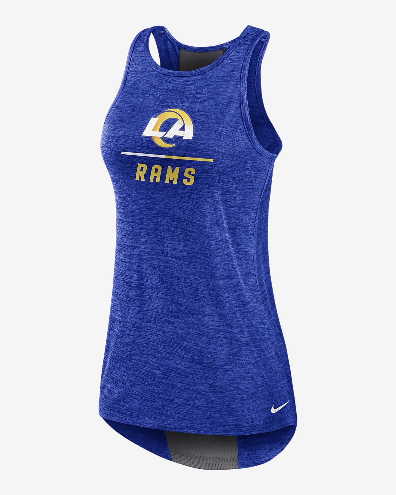 Camiseta de tirantes para mujer Nike Dri-FIT (NFL Los Angeles Rams).  