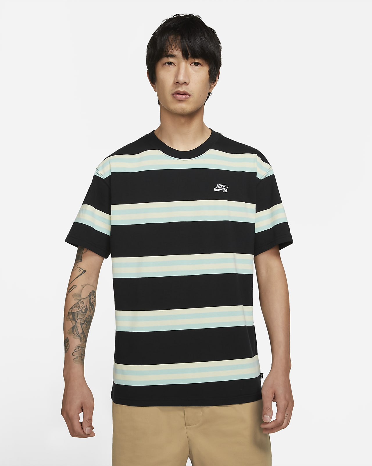 nike striped t shirt