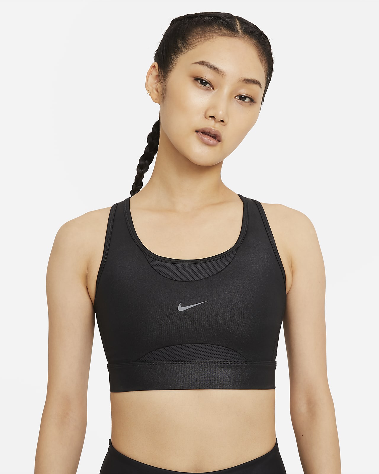 nike swoosh medium support sports bra