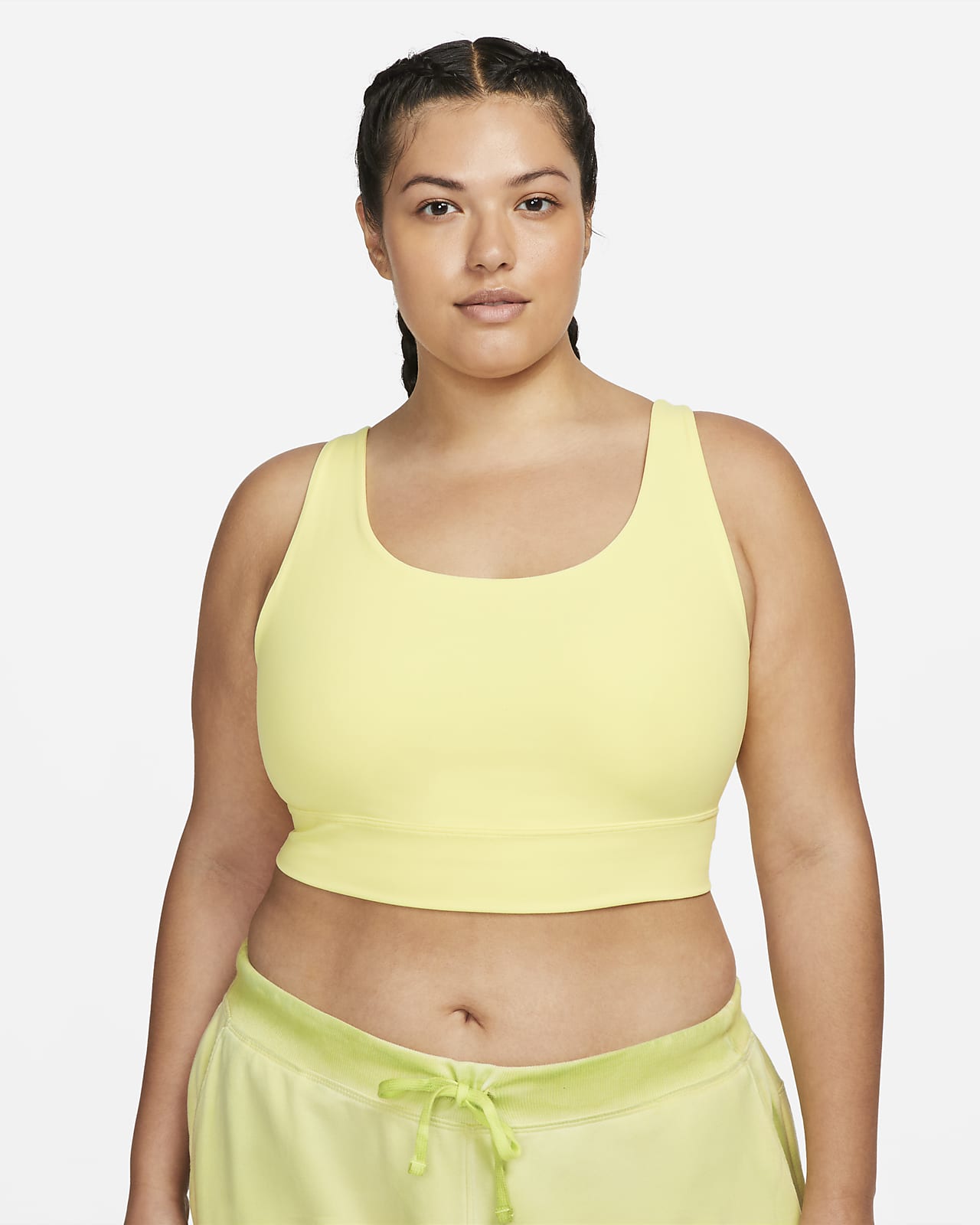 Nike Yoga Luxe Women's Infinalon Cropped Tank (Plus Size)