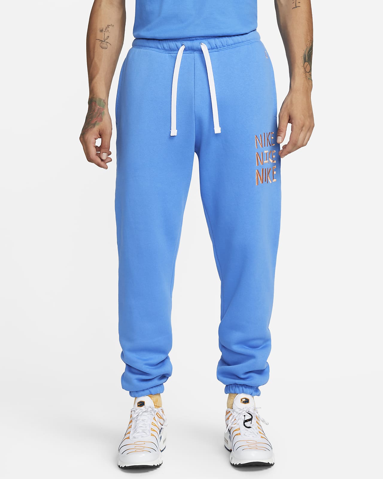 nike blue jogging pants